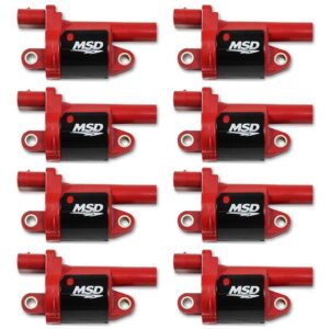 MSD Coils, Red, Round, 2014 & up GM V8, 8-pk MSD Coils, Red, Round, 2014 & up GM V8, 8-pk – High-performance ignition coils for 2014+ GM V8 engines, offering improved spark output and direct replacement with no modifications needed.