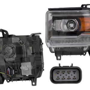 GMC Sierra 2014 - 2015 Headlight With LEDs Left Left/Driver