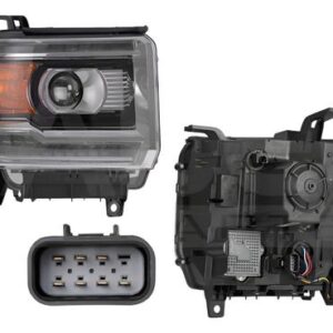 2014-2015 GMC Sierra Headlight with LED Lights Right/Driver